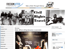 Tablet Screenshot of civilrightstravel.com